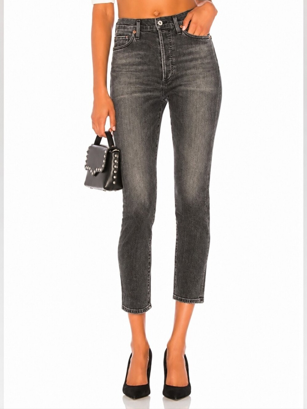 ❤️ CITIZENS OF HUMANITY OLIVIA HIGH RISE SLIM ANKLE JEANS, 4 (27)